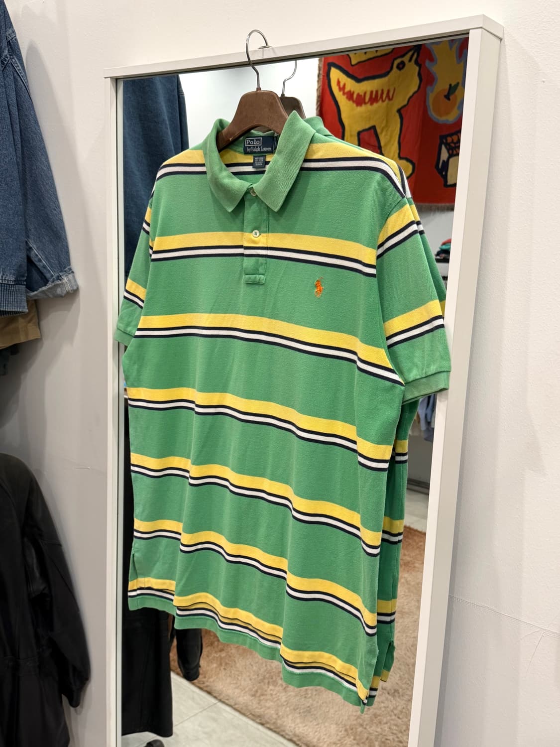 00s Polo RL 폴로 랄프로렌 스트라이프 pk 반팔 티셔츠 상품이미지1