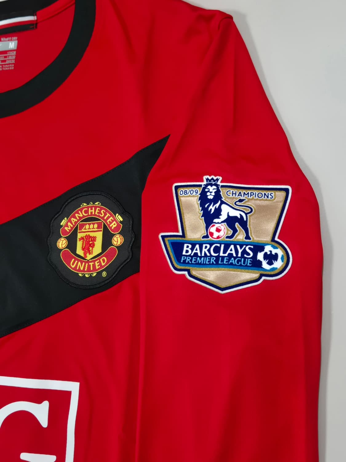 09-10시즌 맨유 홈 박지성 선수 긴팔유니폼 M 레플리카 상품이미지6