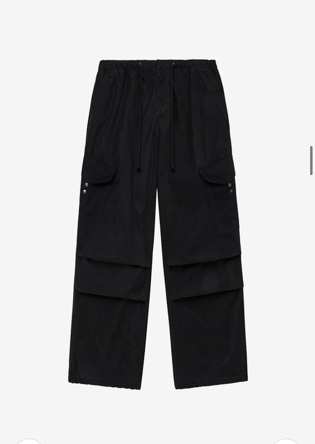 (M) 인사일런스 워시드 플라이트 카고 팬츠 BLACK 판매 상품이미지1