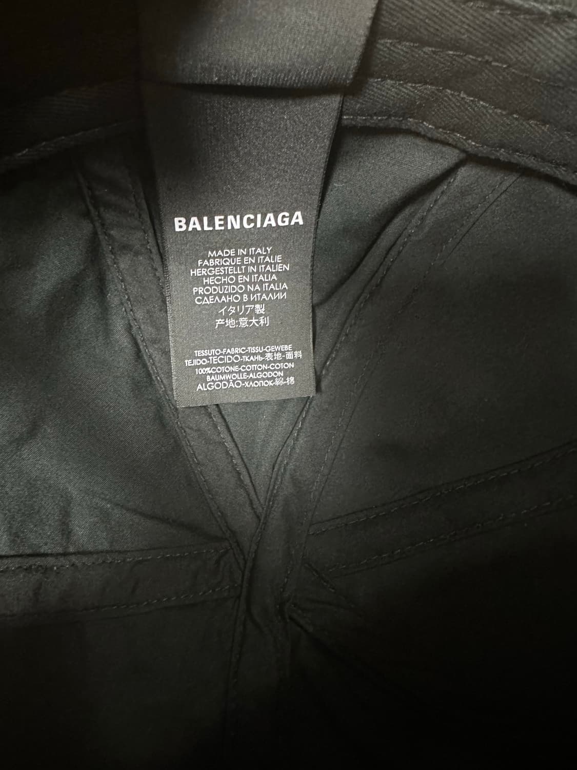 발렌시아가 로고 캡 블랙 상품이미지6