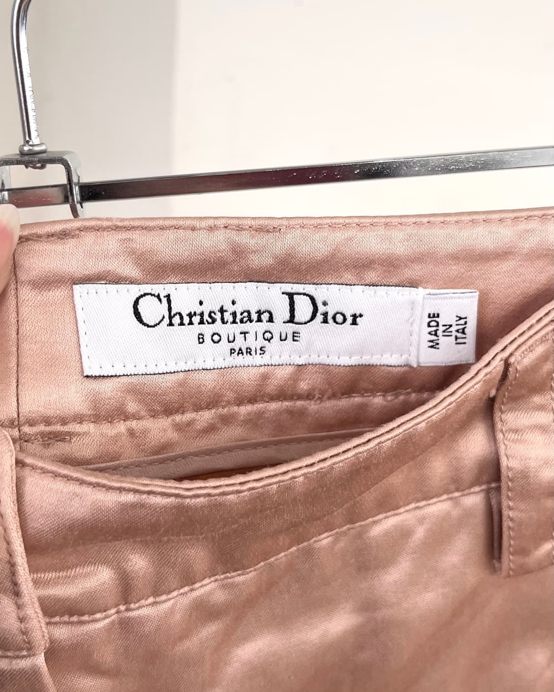 크리스찬 디올 핑크 새틴 카프리 팬츠 상품이미지7