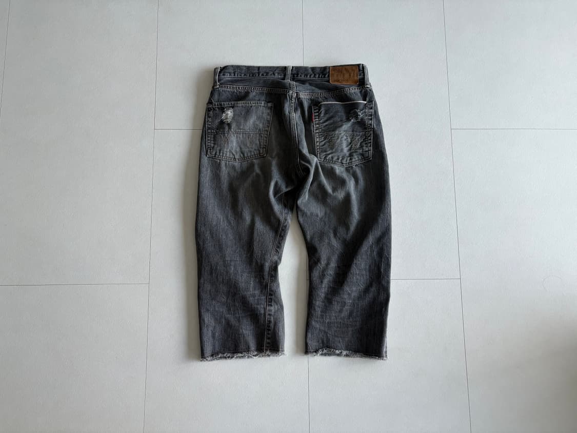 edwin) destroyed cropped denim pants 상품이미지2