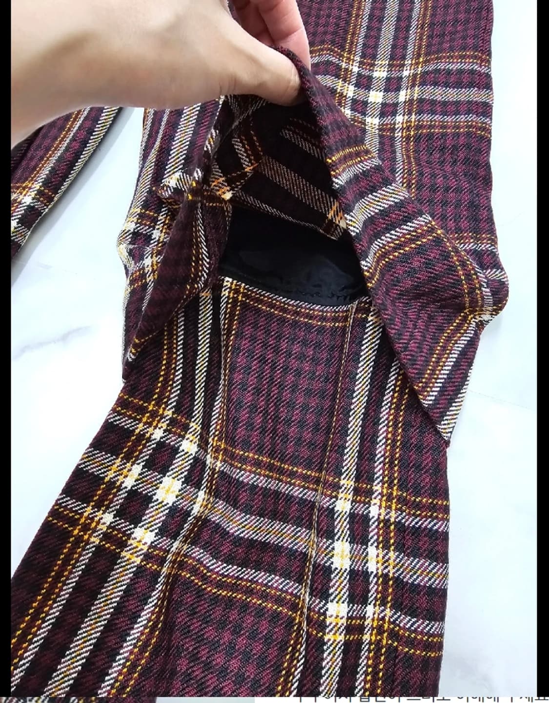 Aalto 알토 체크 와이드 팬츠 36 상품이미지6