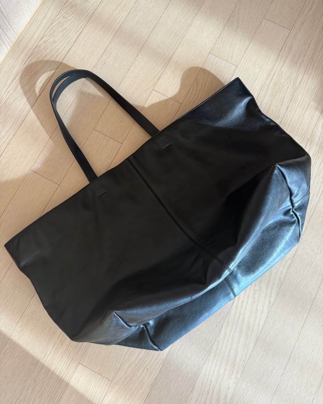 아르켓 빅 레더 토트백 상품이미지5