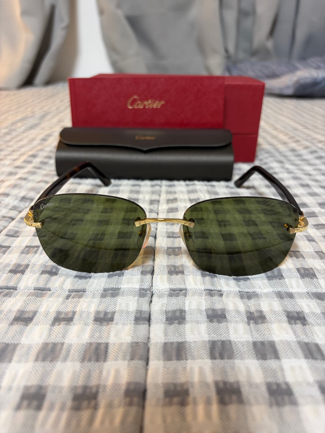 (OS) Cartier 까르띠에 무테 안경 선글라스 상품이미지5