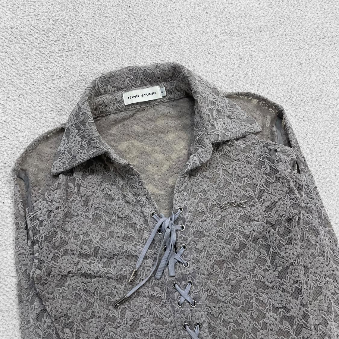 1Jinn studio 시스루 셔츠 자켓 상품이미지2