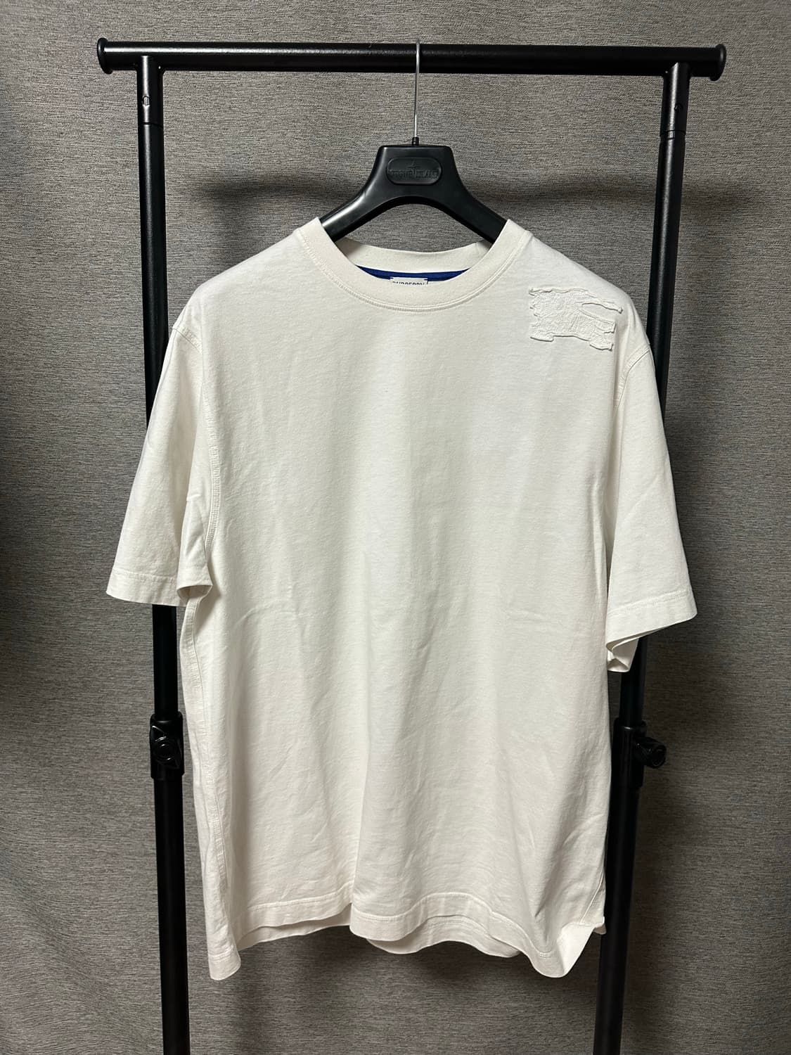 버버리 이퀘스트리안 숄더 패치 반팔 화이트 (XXL)  상품이미지1