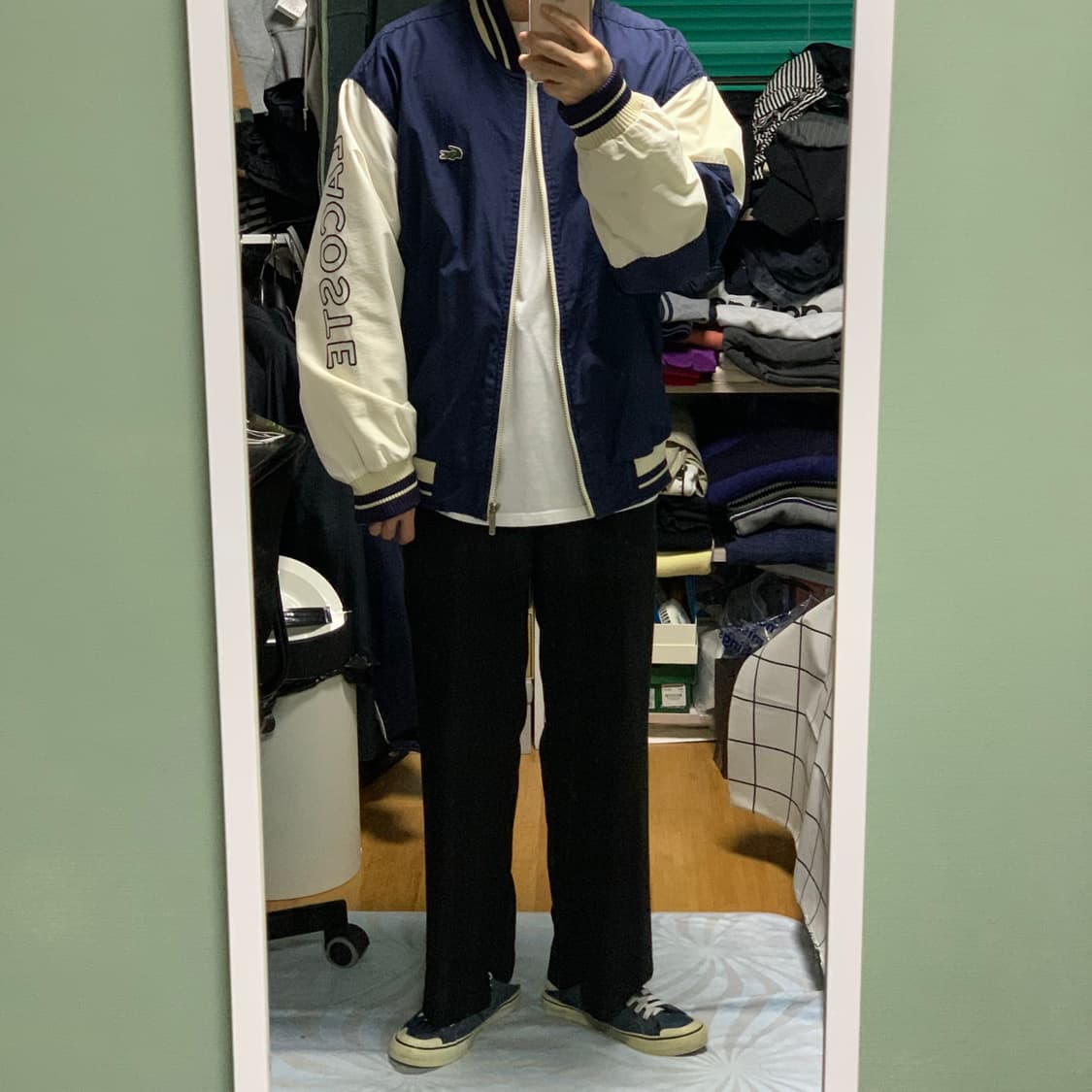 라코스테 빅로고 바시티 자켓 상품이미지3