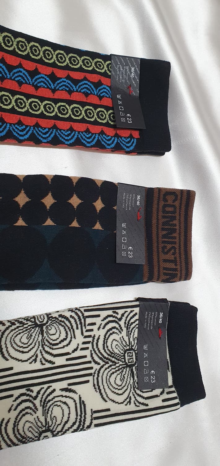 블루 크림 도트CONNISTINE MUSEUM 코니스틴 뮤지엄 양말 상품이미지8