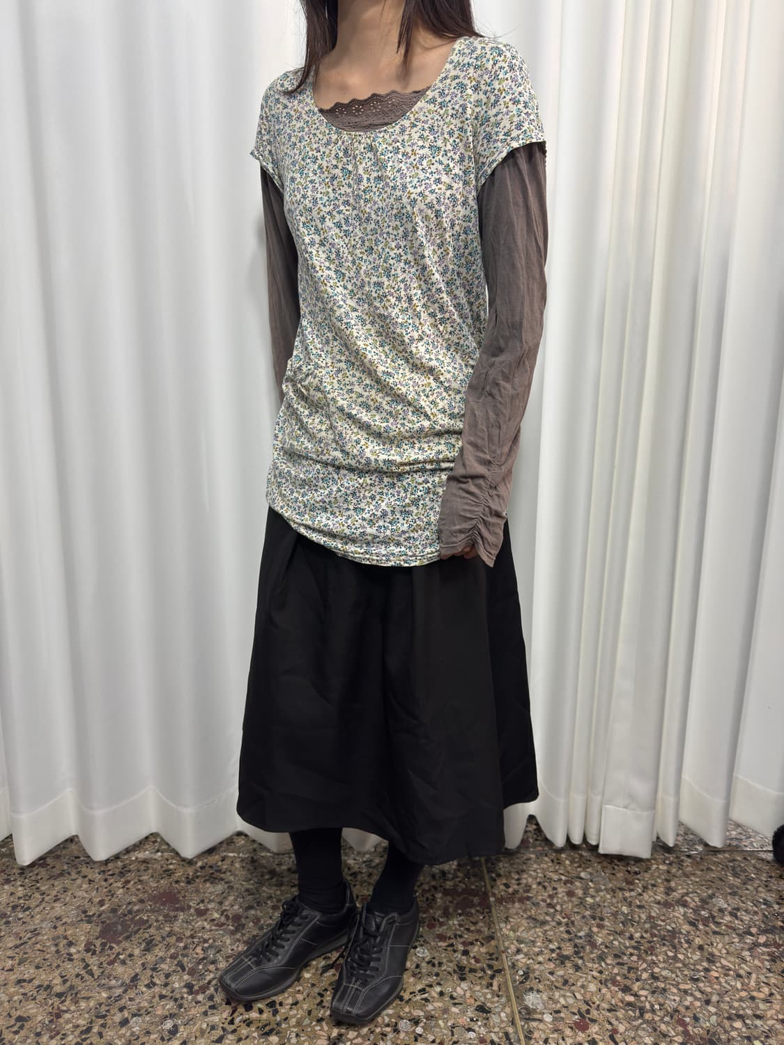 flower layered top 상품이미지3