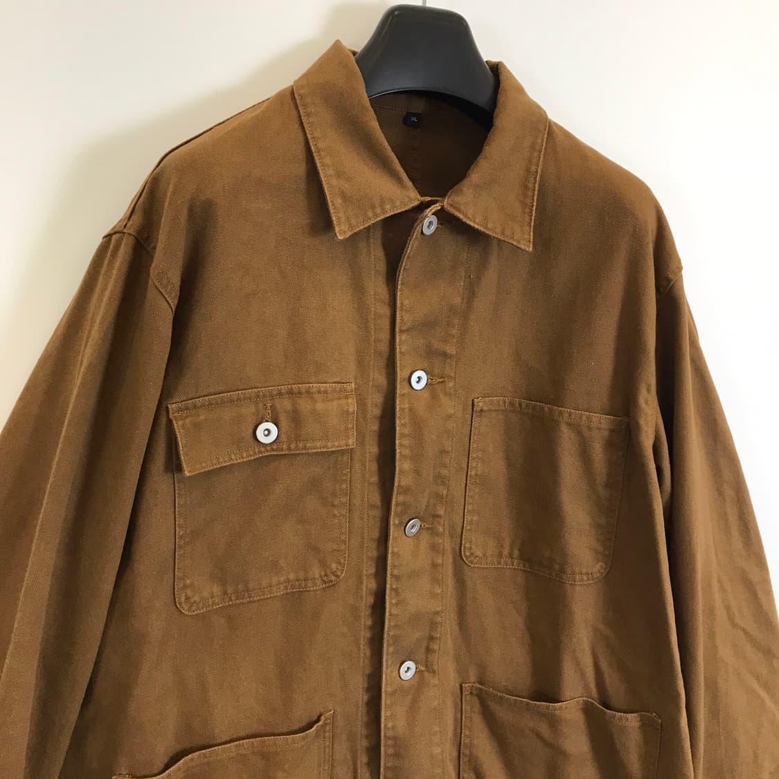 MUJI 무인양품 브라운 캔버스 커버올 자켓 [XL] 상품이미지2