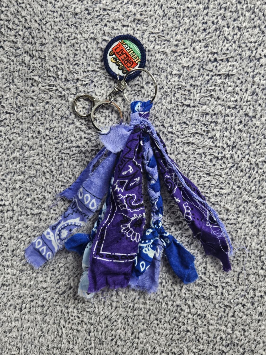 핸드메이드 커스텀 패치 반다나 카라비너 키링 ( OS ) / 10874 상품이미지5