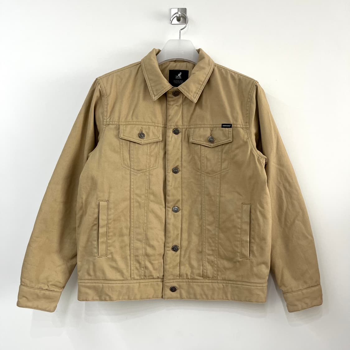 캉골 퀄티드 트러커 베이지 자켓 상품이미지2