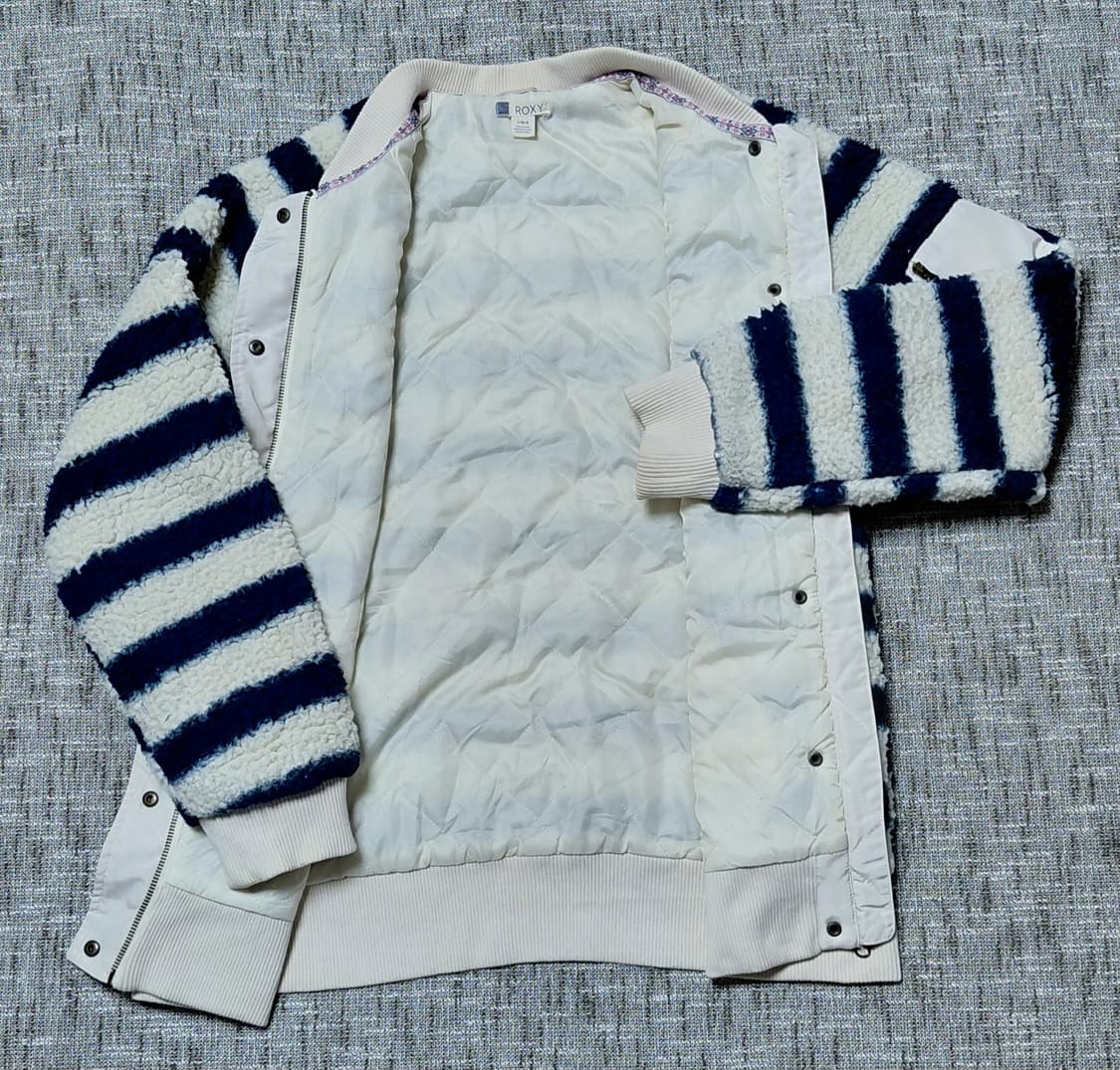 일본 ROXY 스트라이프 플리스 L 상품이미지4
