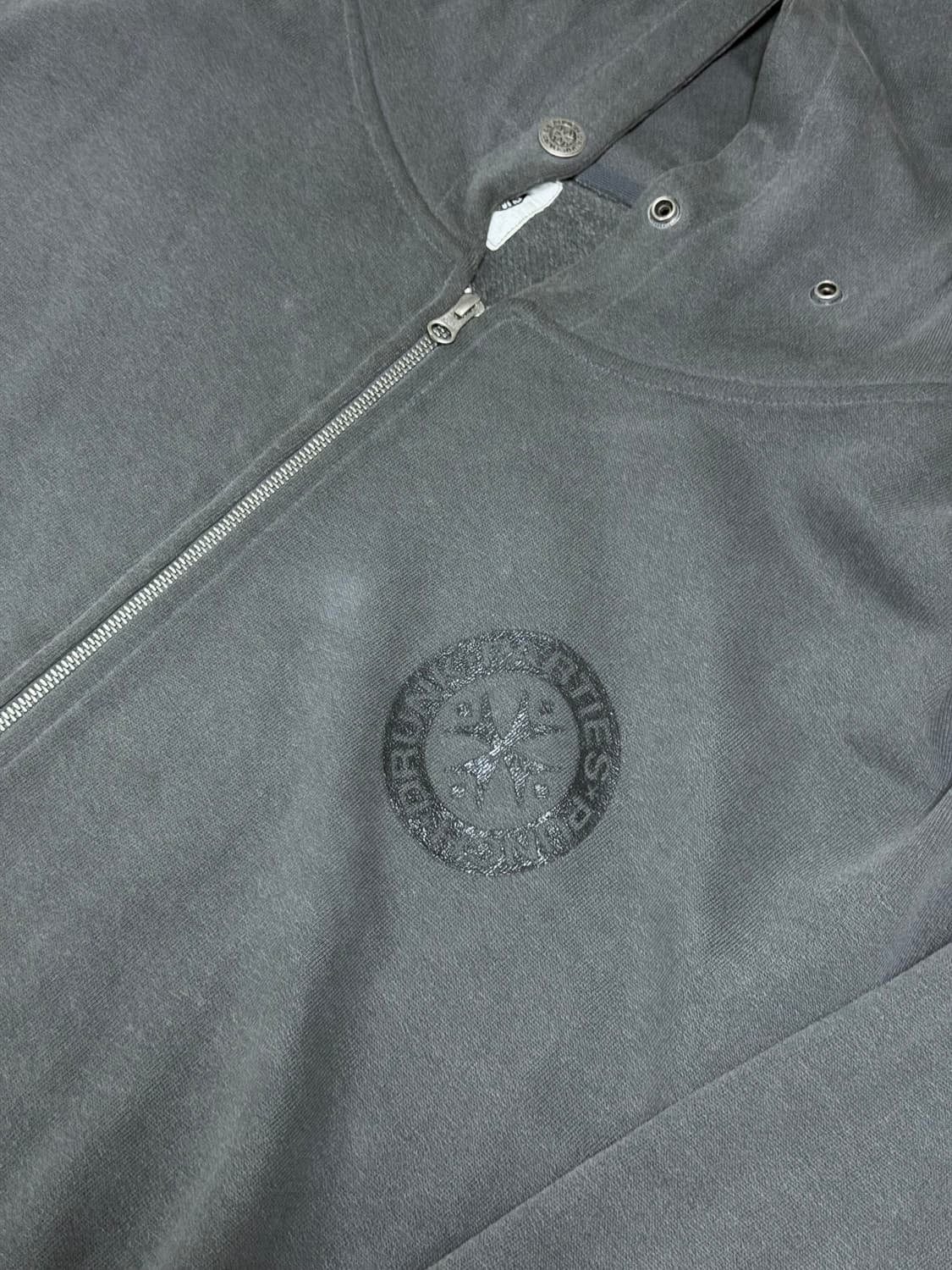 [2]펀치드렁크파티즈 후드집업 차콜 상품이미지2