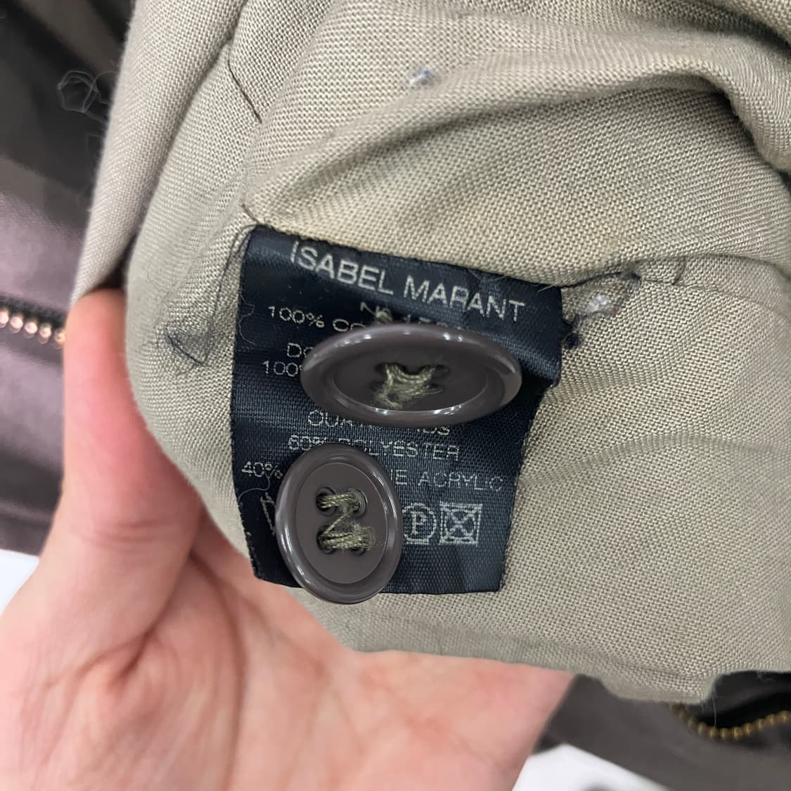 이자벨 마랑 카키 사파리 롱 야상 코트 상품이미지10