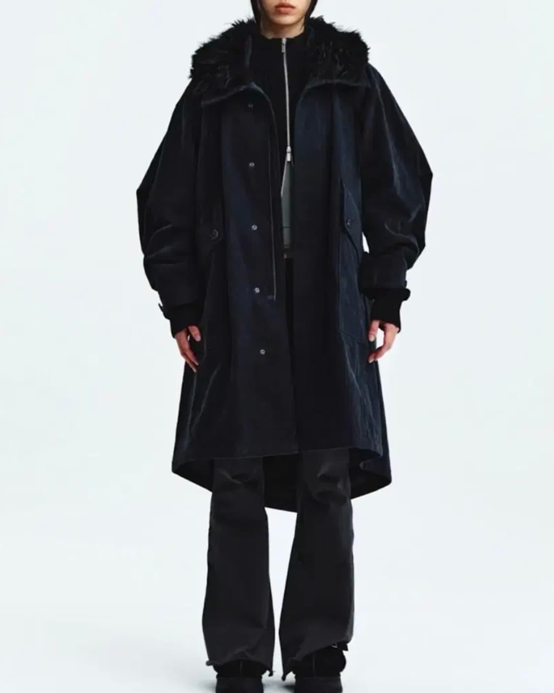 safari fur collar coat 상품이미지1