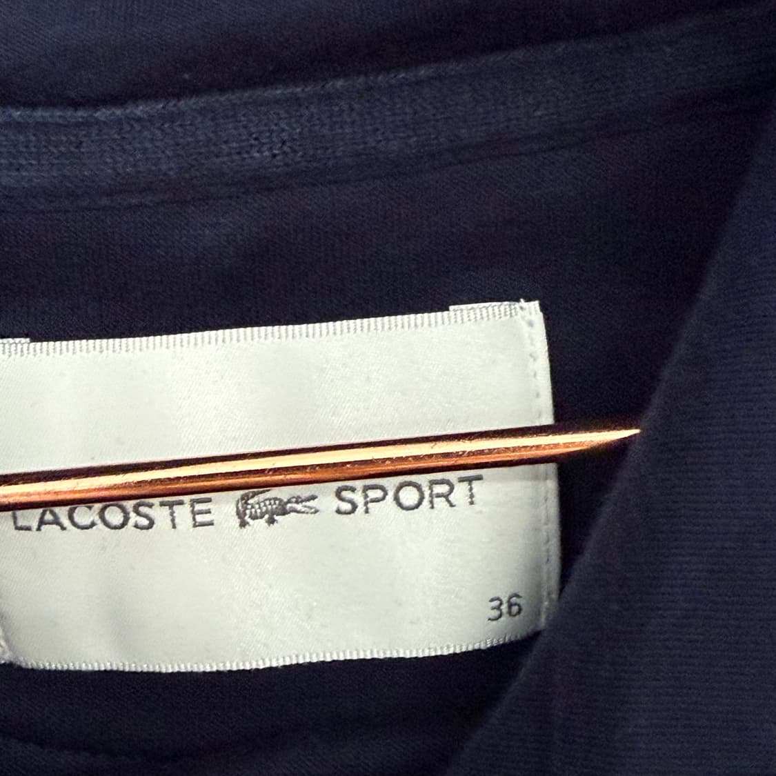 라코스테 네이비 후드티 (36, 95) 상품이미지2