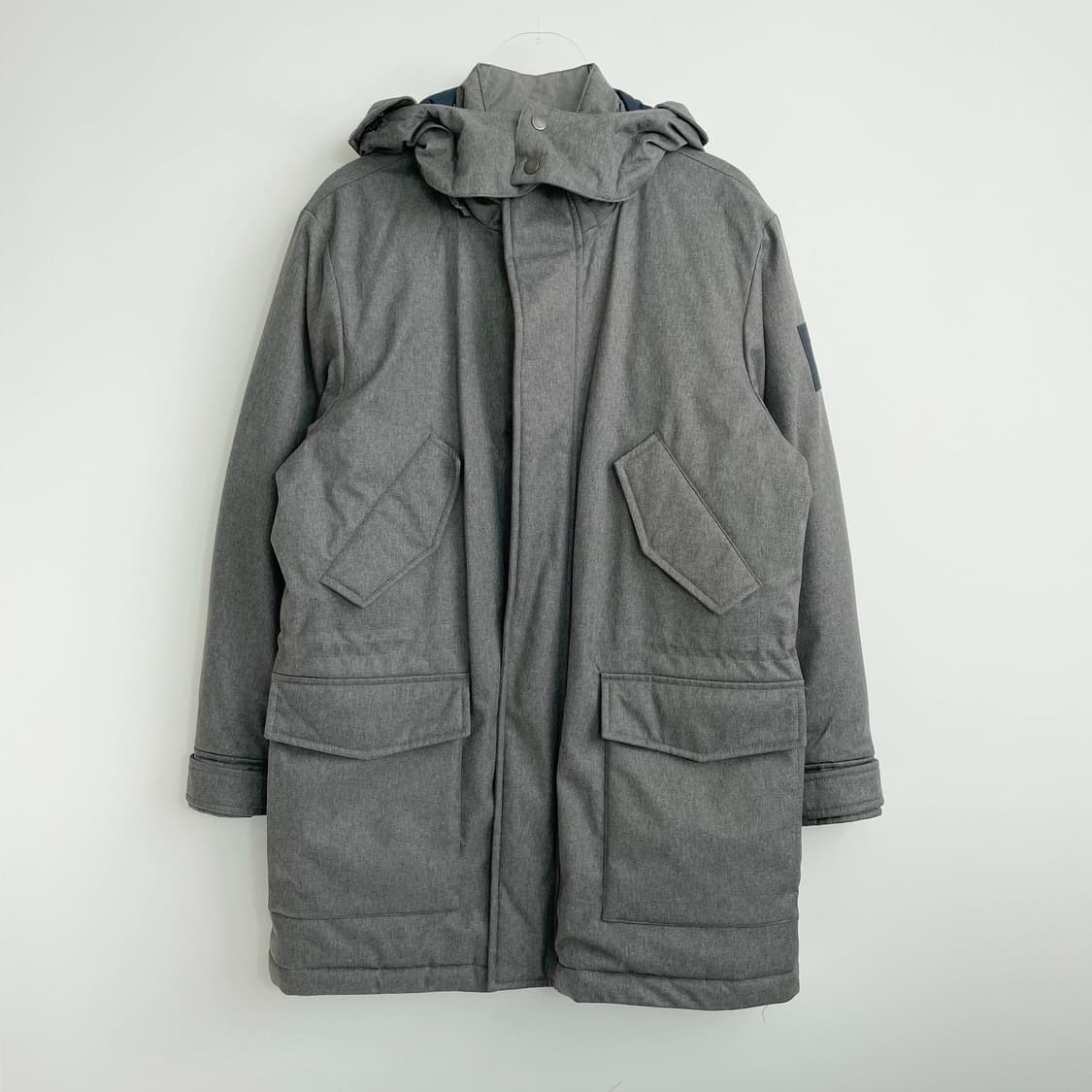 A2 브룩스 브라더스 사이드 로고 패치 덕다운 야상 패딩 100사이즈 상품이미지1