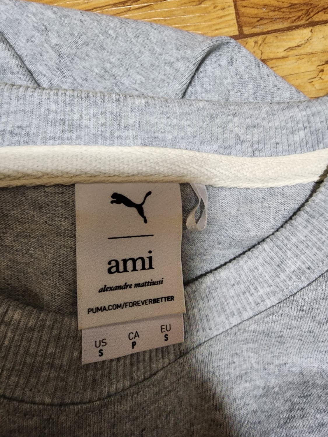 [S] 푸마 X 아미 티셔츠 라이트 그레이 상품이미지6