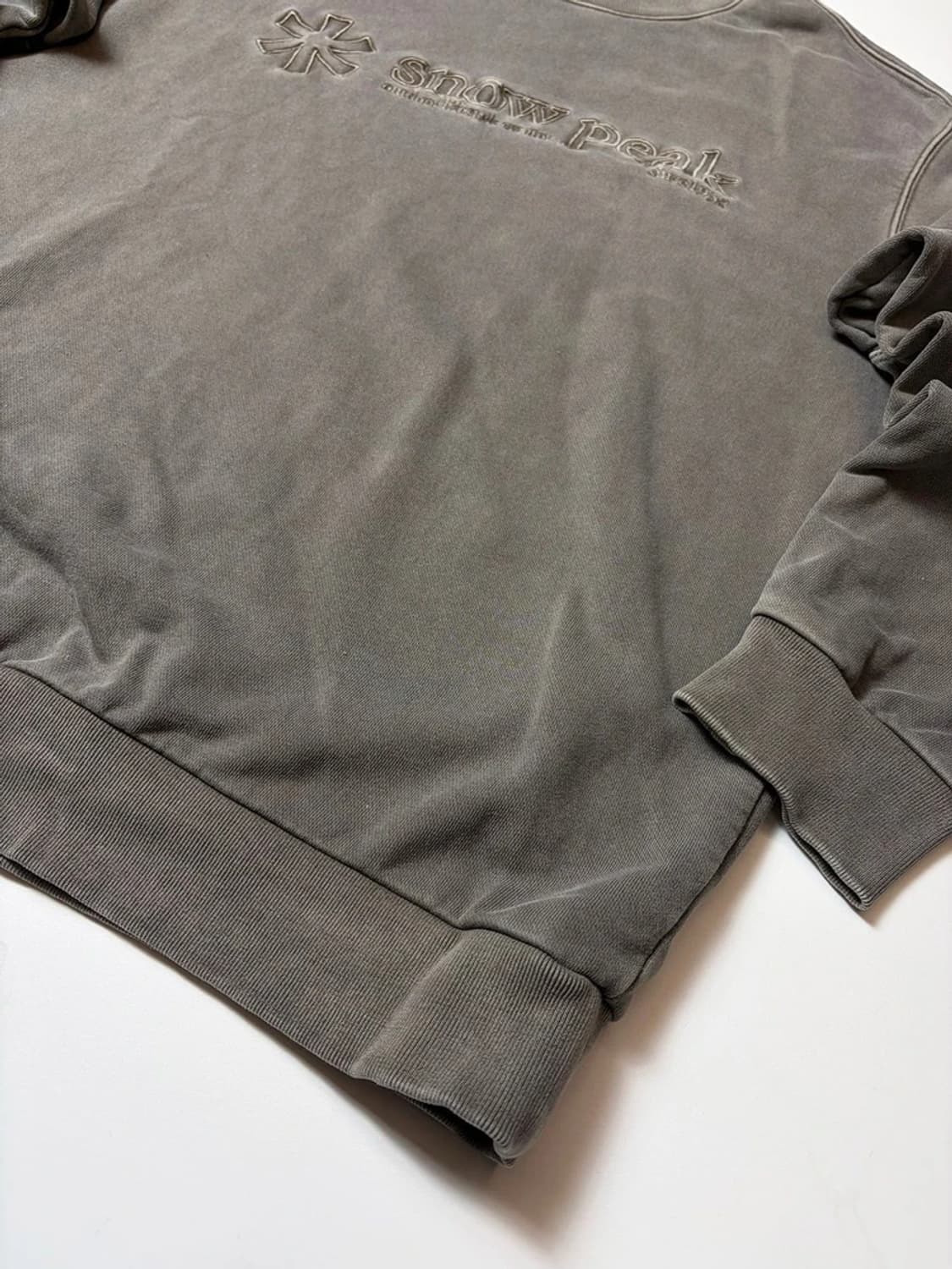 스노우PEAK 21FW 피그먼트 다잉 오버 맨투맨 PN9193 상품이미지4