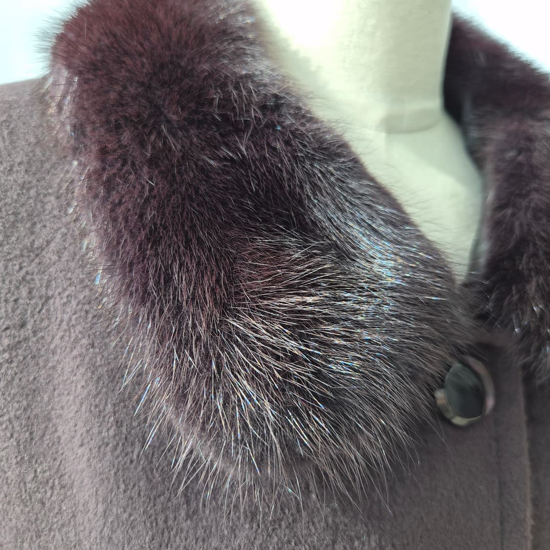 IMAGINA 앙고라 울 밍크카라 하프코트 상품이미지8