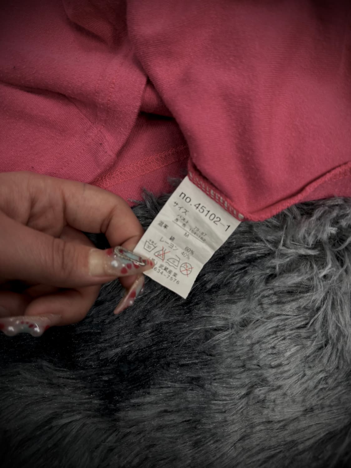 핑크 y2k 퍼프숄더 크롭 레터링 긴팔 상품이미지7