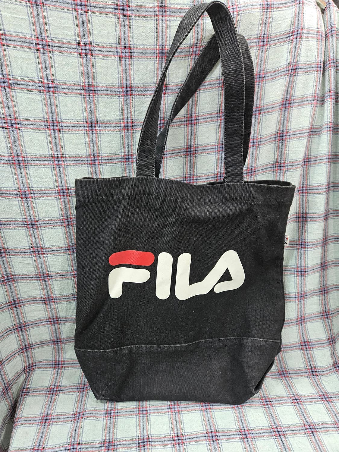 검정색 휠라(FILA) 캔버스 토트백(에코백) 상품이미지2