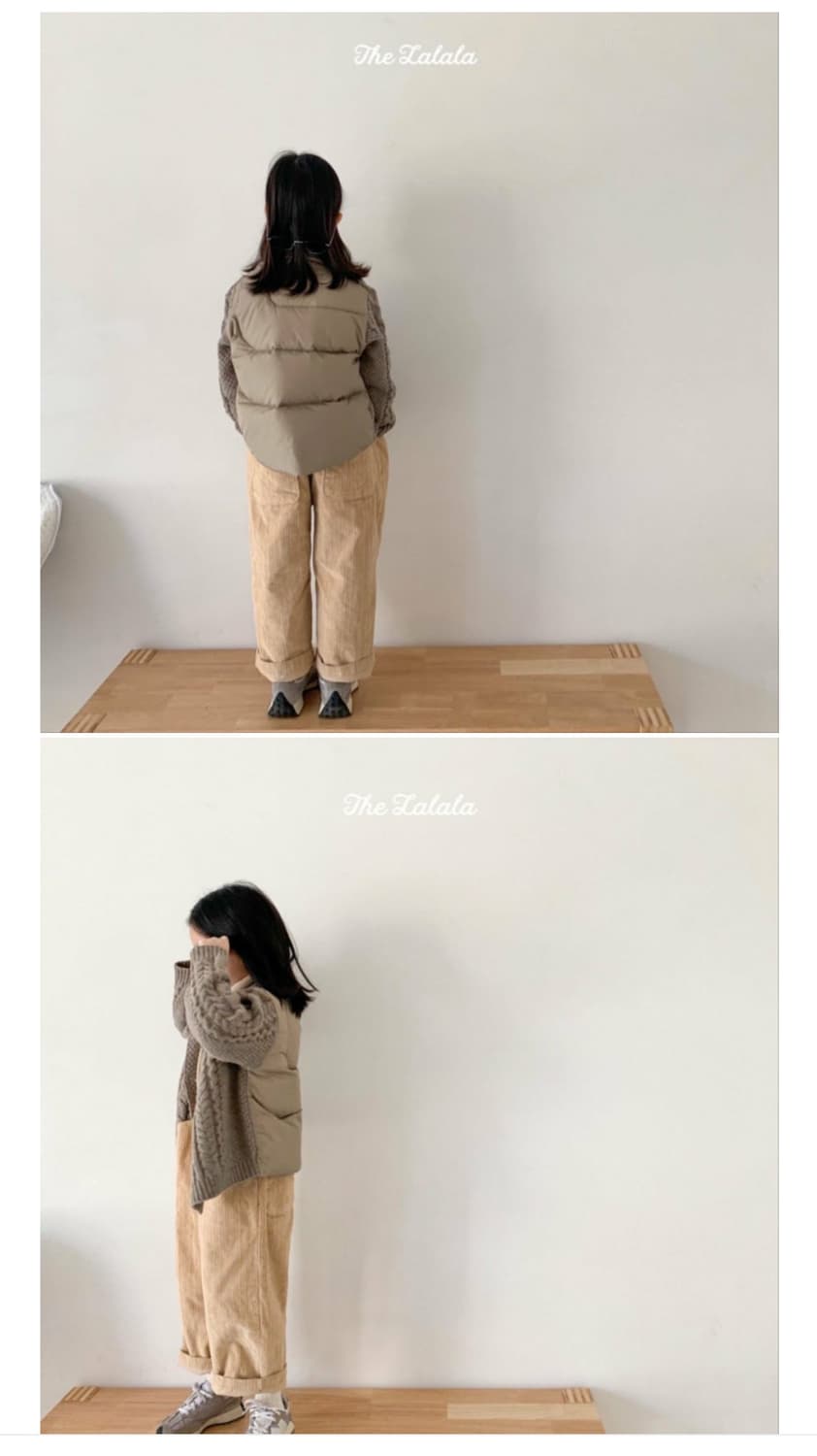 더라라라 키즈 캐시미어 니트 다운 패딩 상품이미지3