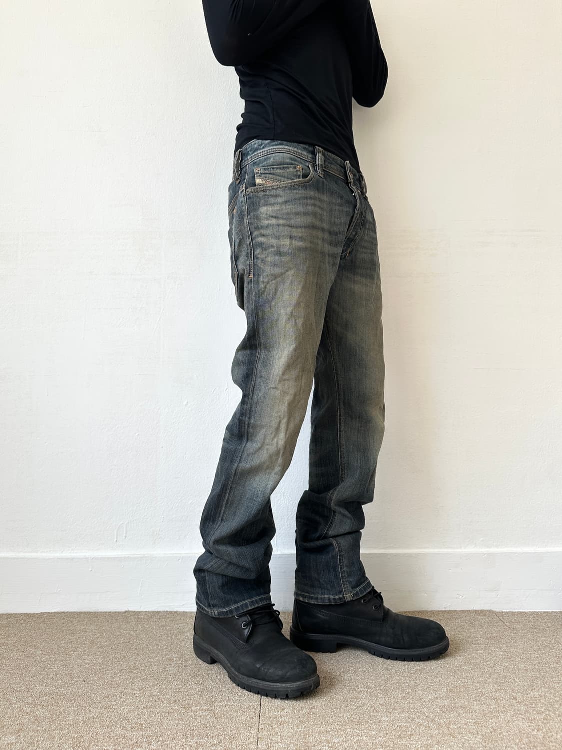 디젤 워싱 세미 슬림진 상품이미지2