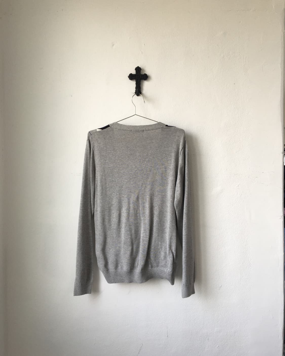 Argyle pattern knit cardigan 상품이미지3