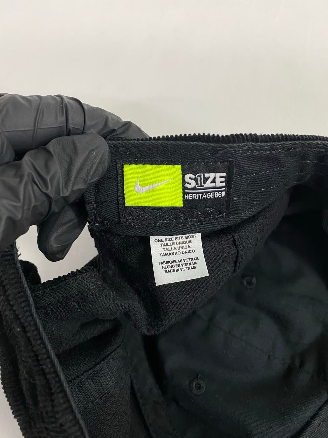 나이키 헤리티지 86 코듀로이 캡 블랙 상품이미지6