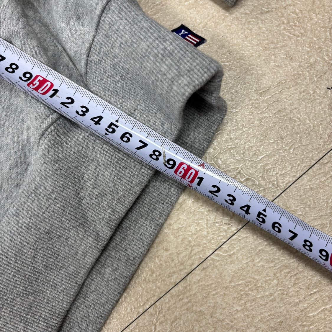 예일 빅로고 그레이 후드티 상품이미지4