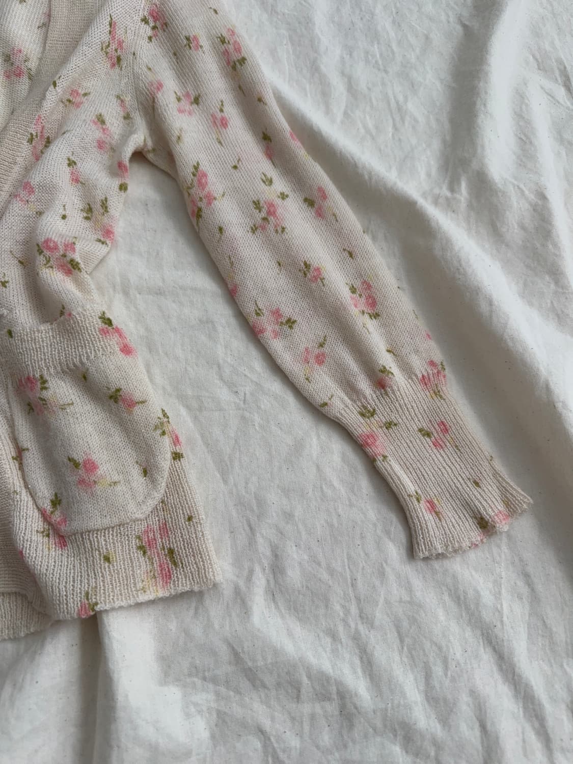 히메갸루 플로랄 너드 니혼진 7부 딱붙 가디건 상품이미지3