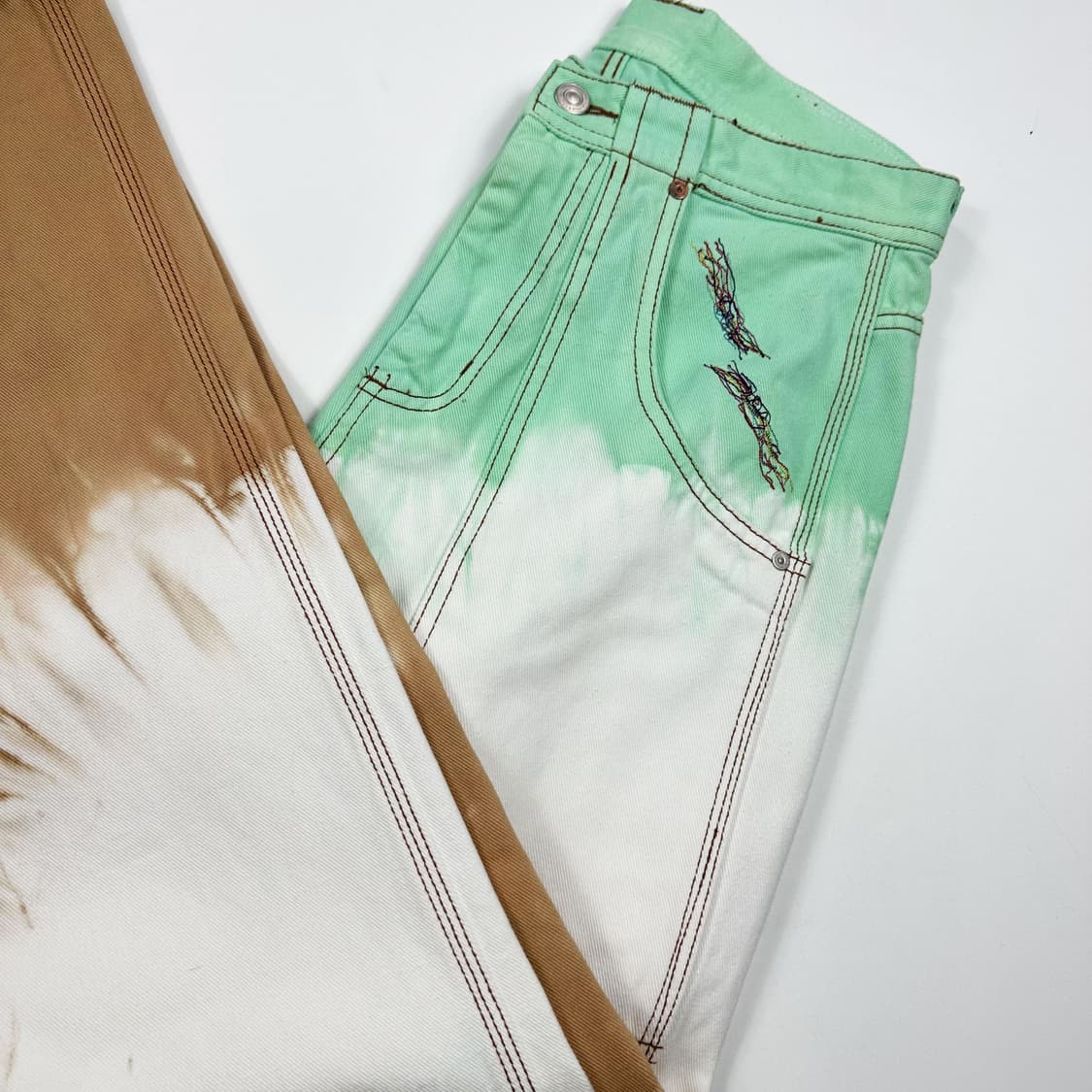 앤더슨벨 카펜터 타이다이 데님 팬츠 (28인치 여성추천) 상품이미지1