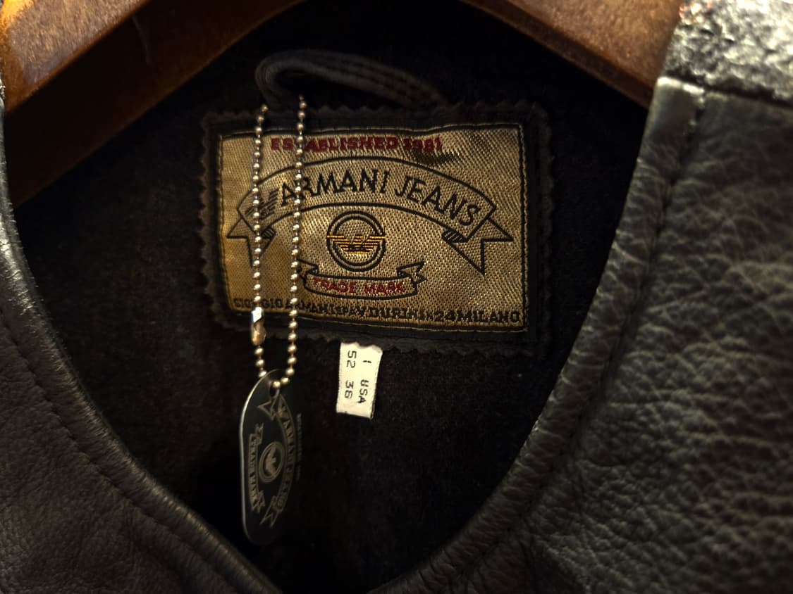 아르마니 카우하이드레더 베스트 상품이미지7