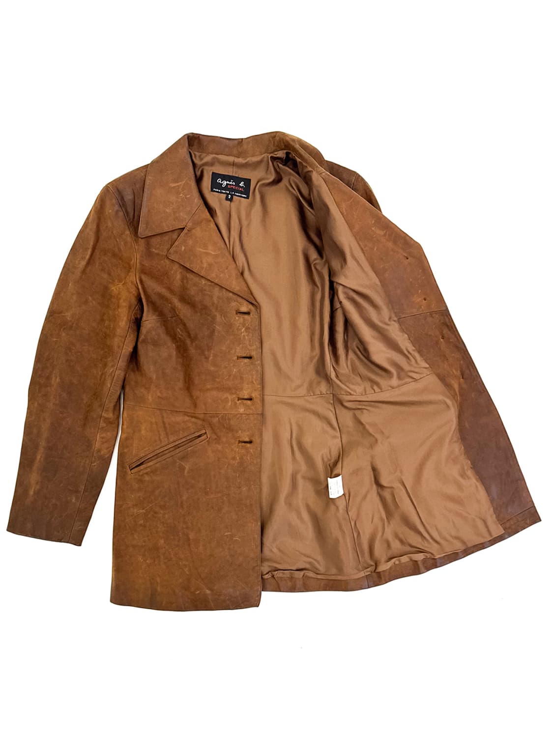 Agnes.b Waxed Leather Coat/ 2 상품이미지3