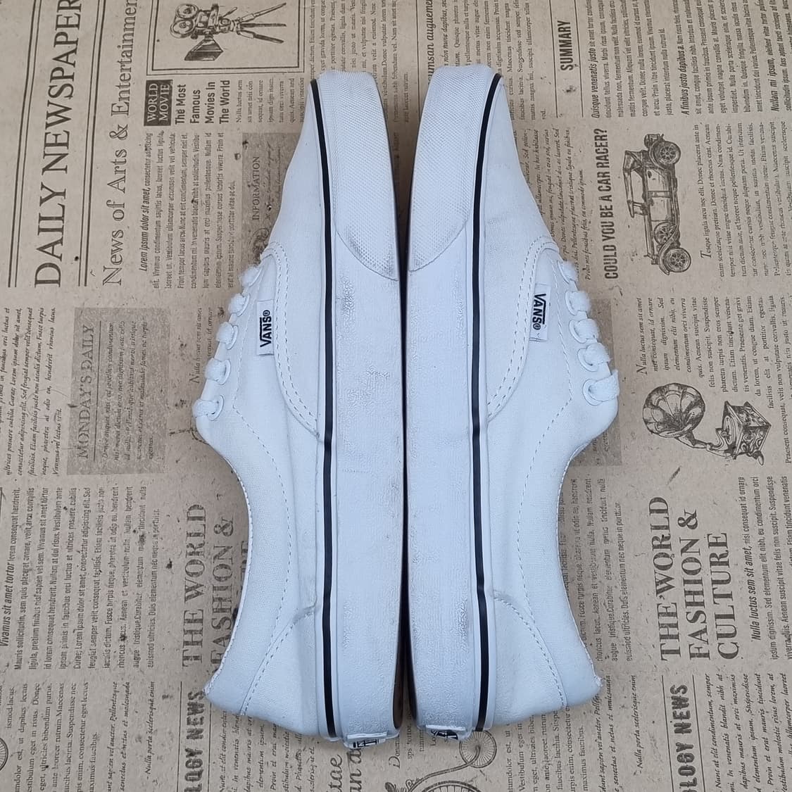 반스 에라 화이트 스니커즈250 상품이미지5