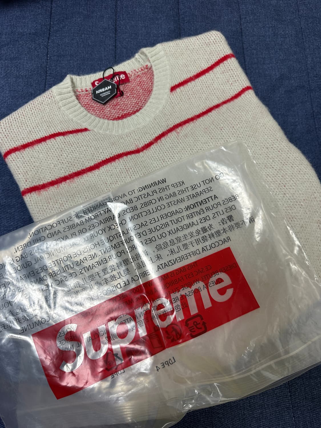 정가이하 24FW 슈프림 니트 새상품 M 상품이미지1