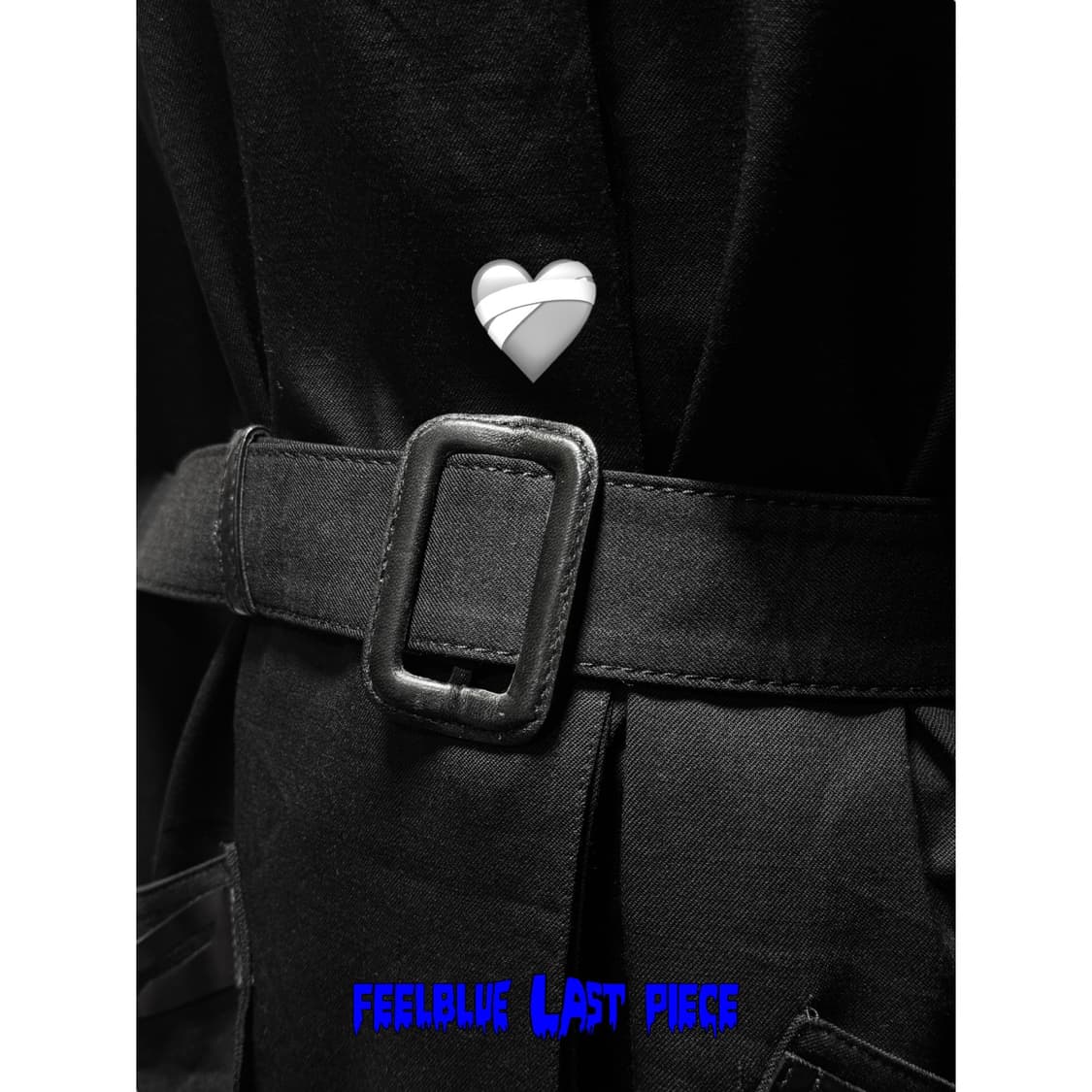 Leather Detail Accents Coat 고스펑크 트렌치 코트 상품이미지8