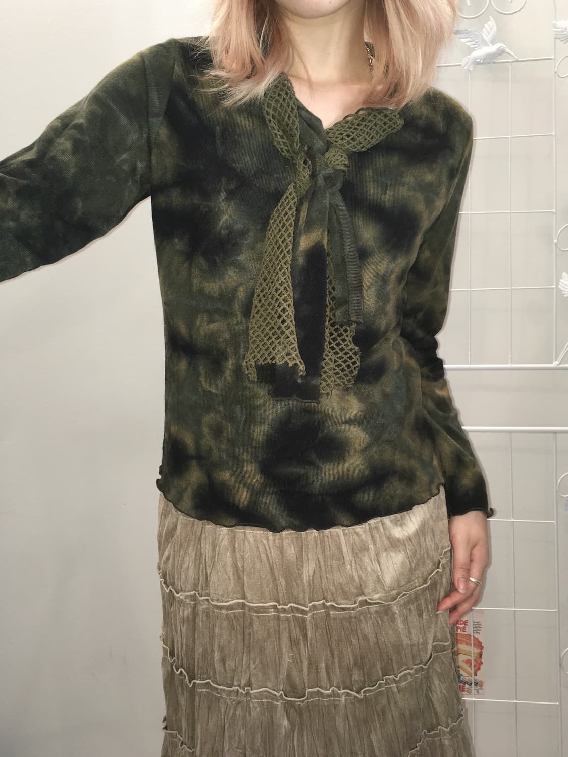 jpn vintage khaki twist knit 상품이미지5