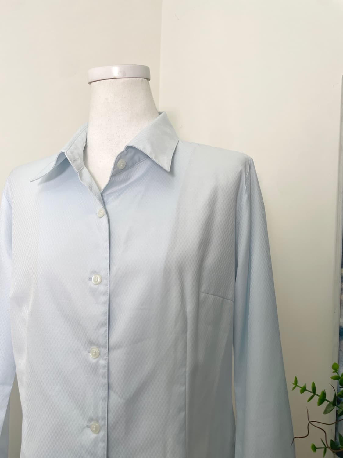 sheer sky blue basic line shirt(size-11) 상품이미지7