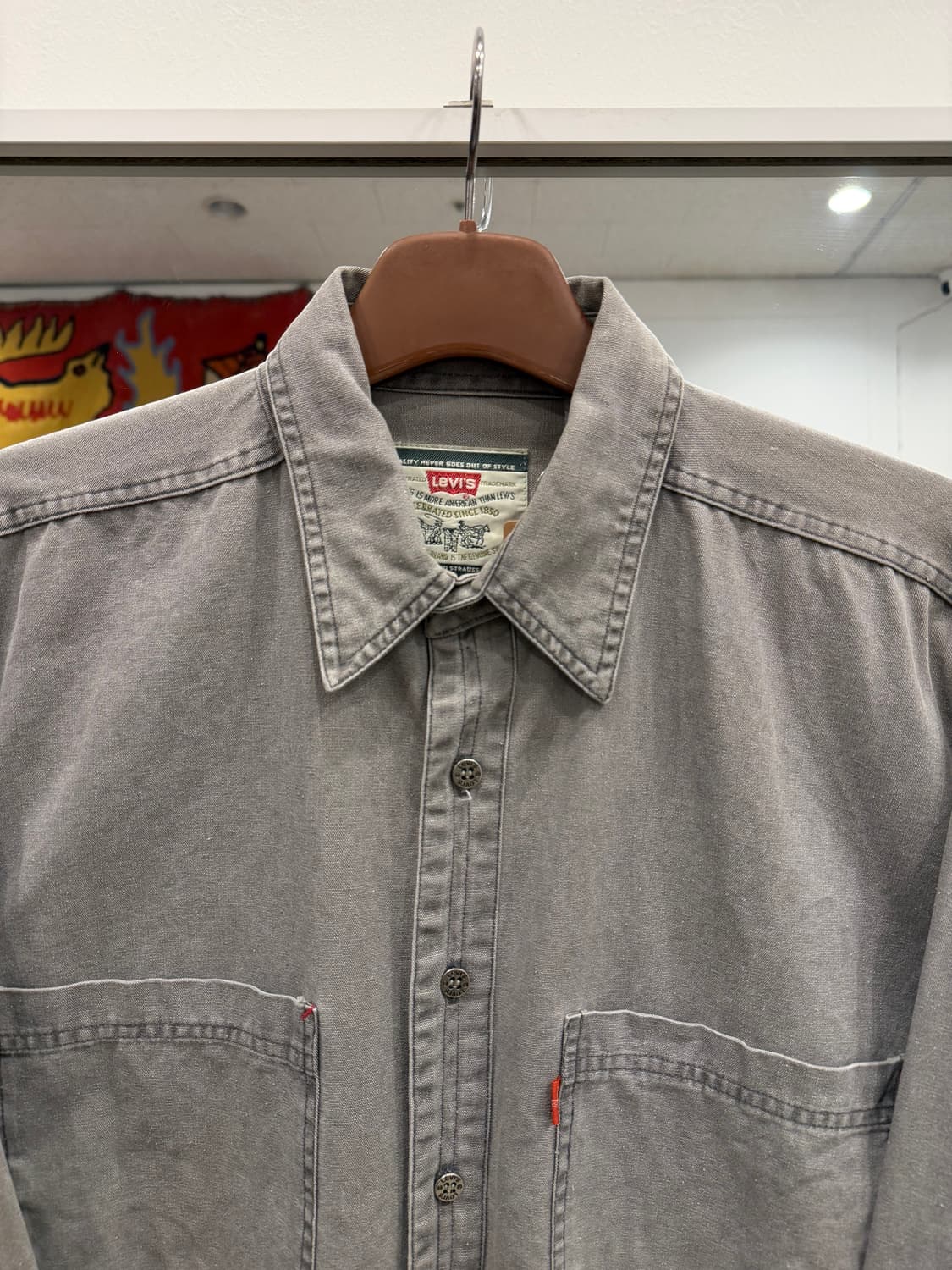 00s Levis 리바이스 데님 워크 셔츠 상품이미지3