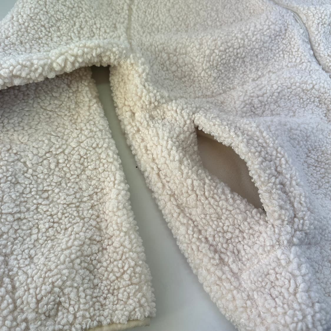 L HDEX 에이치덱스 아이보리 뽀글이 후리스 집업 상품이미지3