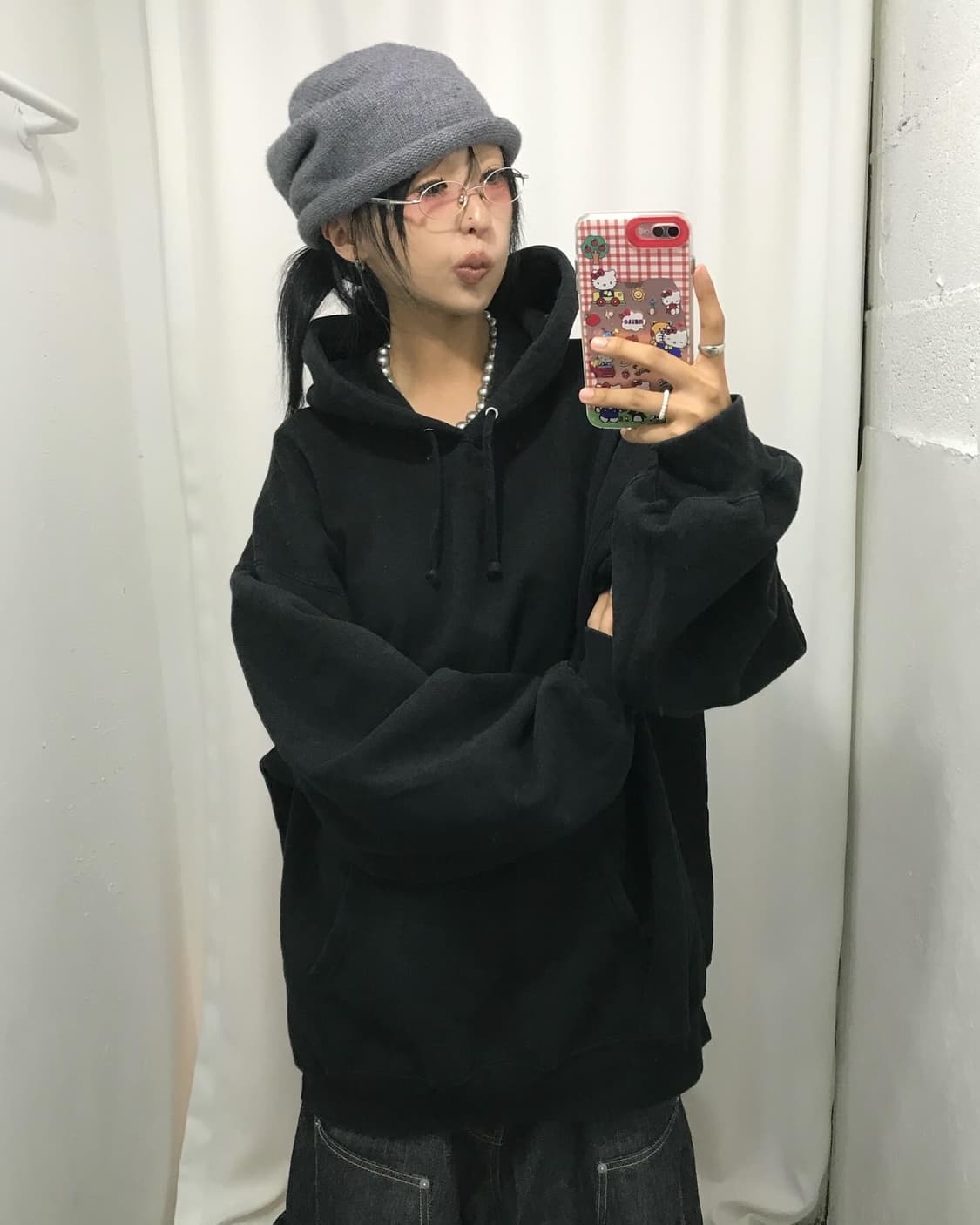 Supreme Satin Applique Hoodie - 23Fw 상품이미지6