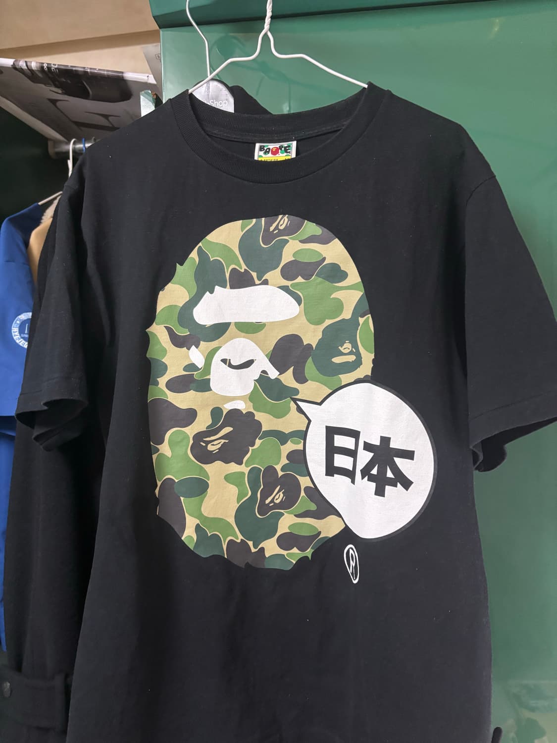 베이프 재팬 빅 에이프 헤드 시티 티셔츠 블랙 M 상품이미지2