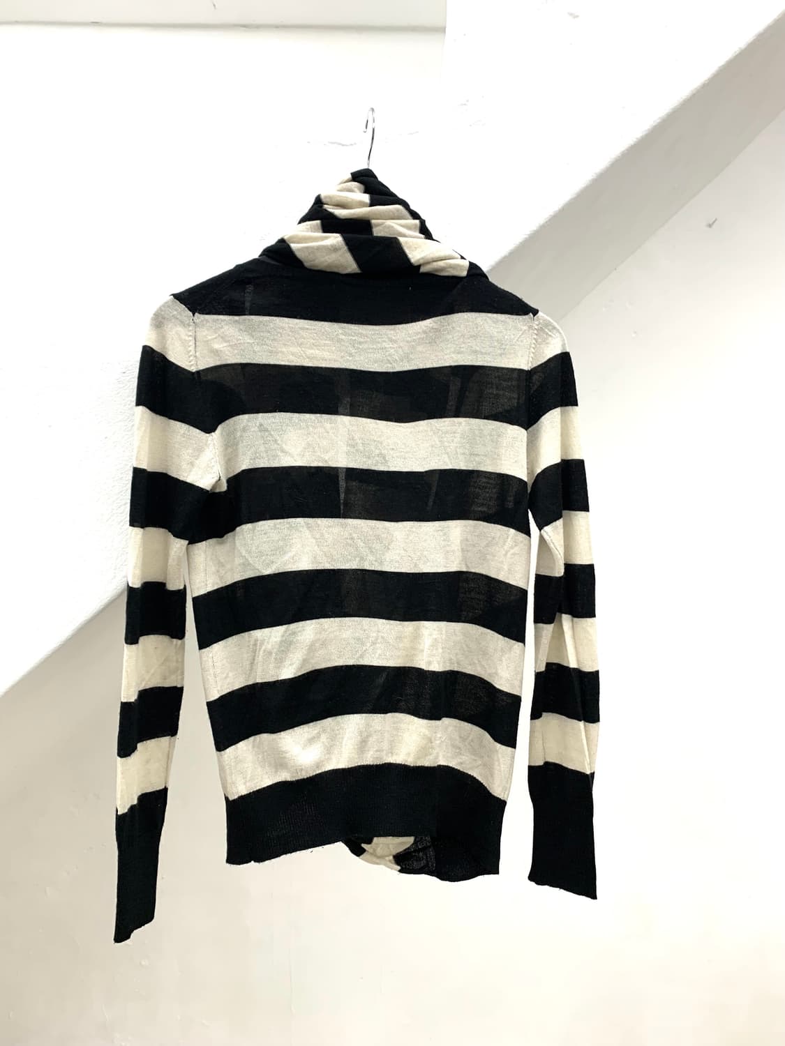 Twisted drape stripe cardigan   상품이미지7