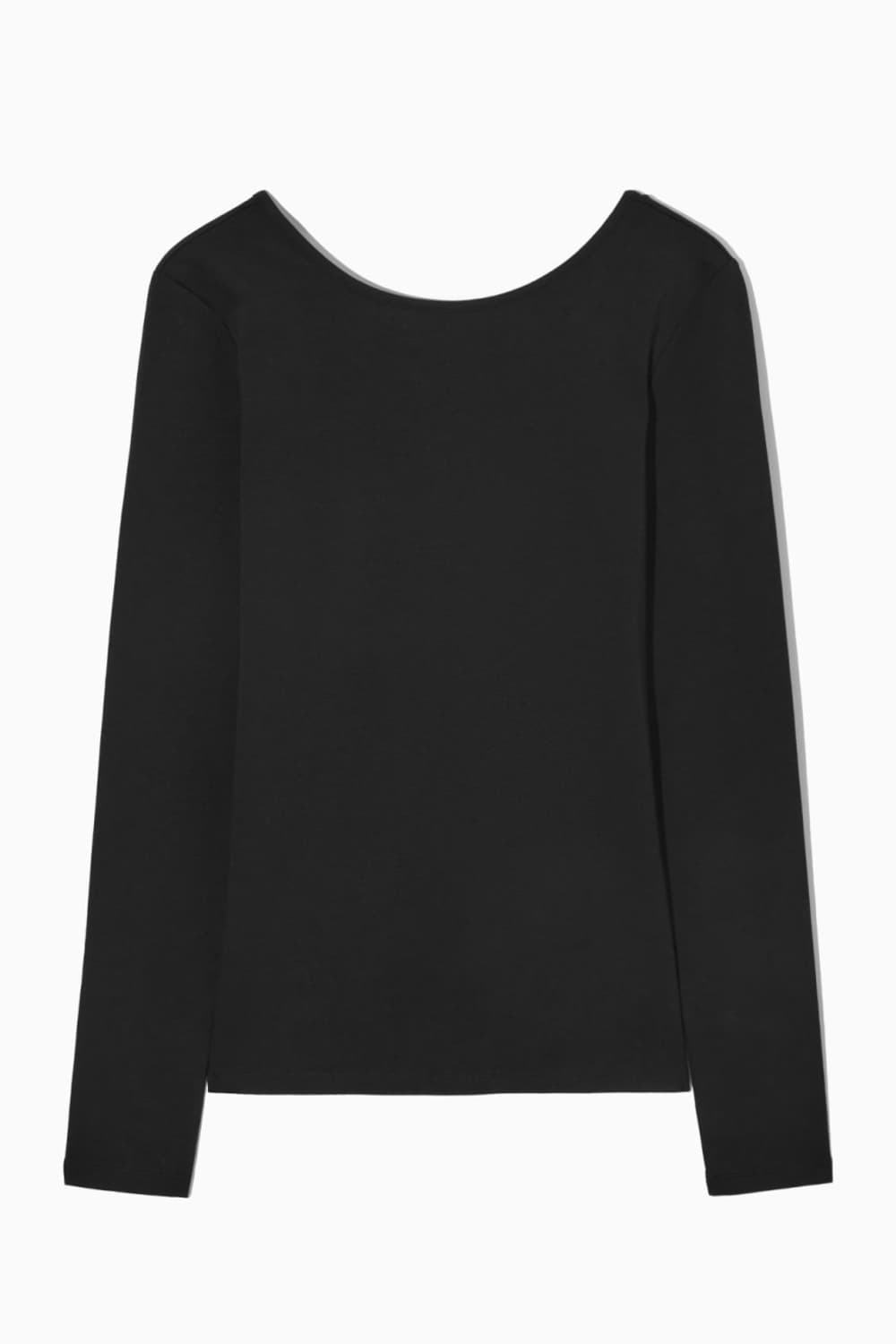 코스 롱 슬리브 스쿱넥 긴팔 티셔츠 s 판매해요 상품이미지4