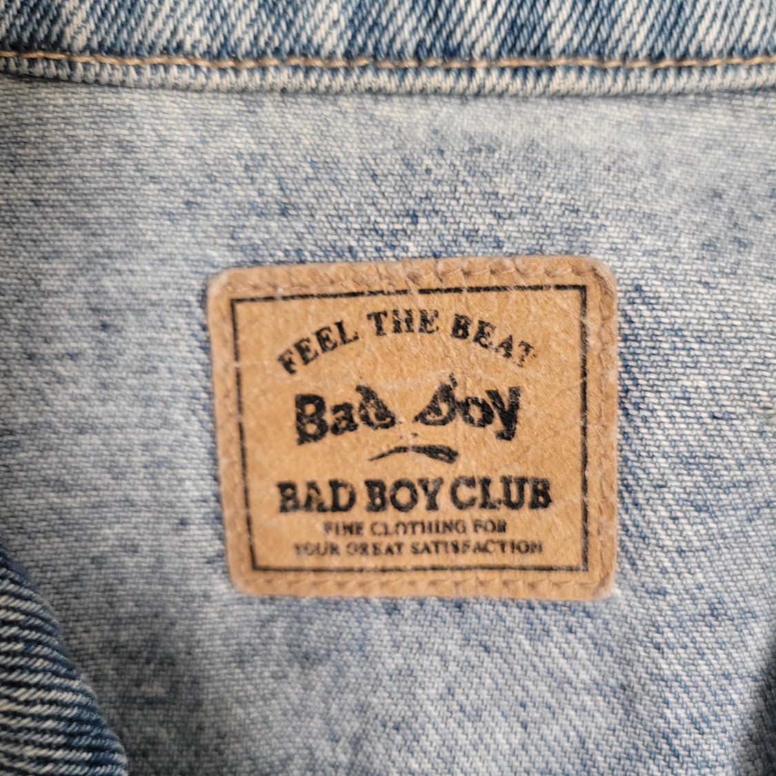 Badboyclub 배드보이클럽 90's 백프린팅 데님자켓 청자켓 상품이미지2