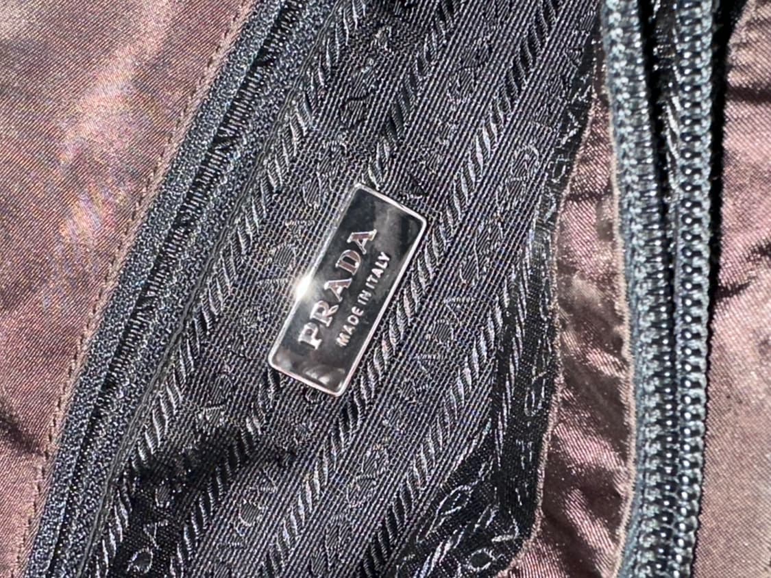 [정품] Prada 프라다 테수토 나일론 스몰 핸드백 브라운 상품이미지8